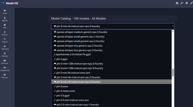 Test agent — input and chat nodes connected