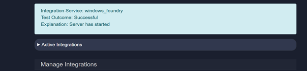 Select Windows Foundry Local