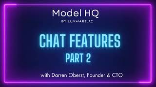 *Model HQ* SQL and Tables - Chat Deepdive Part 2